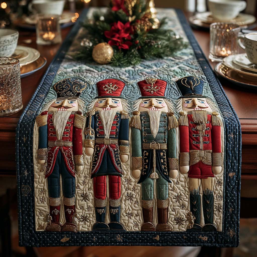 Winter Nutcracker Quilted Table Runner NCU0DQQ094