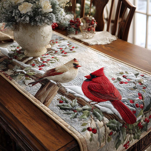 Winter Pair Quilted Table Runner NCU0NNT1771