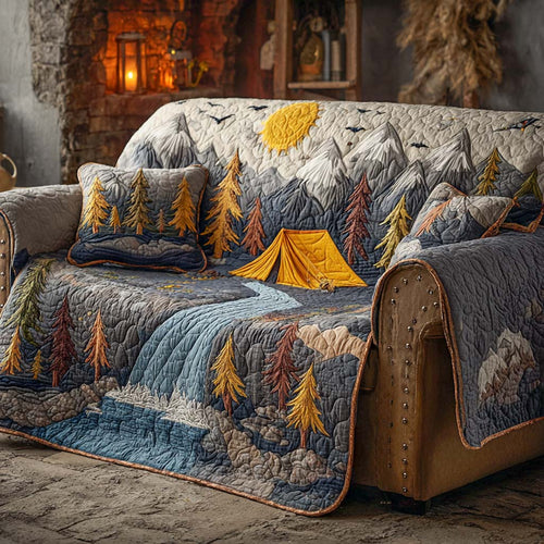 Winter Peak Camp Quilted Sofa Cover NCU0NXD1170