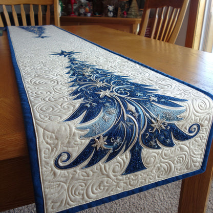 Winter Pine Charm Quilted Table Runner NCU0PTT1370