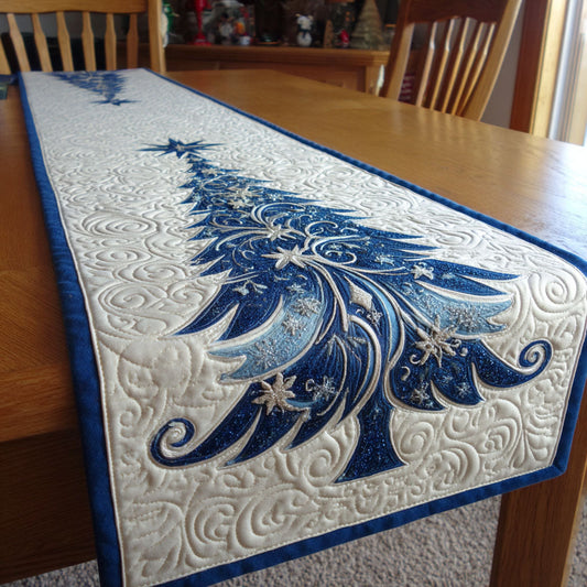 Winter Pine Charm Quilted Table Runner NCU0PTT1370