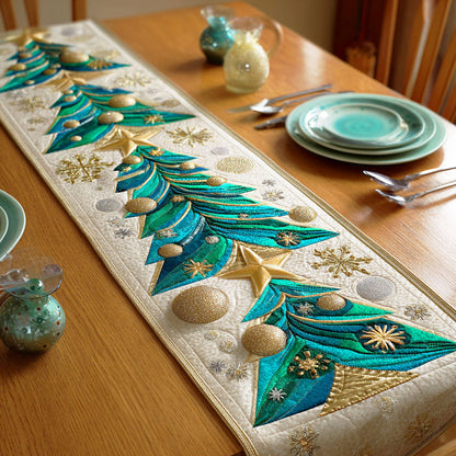 Winter Pine Quilted Table Runner NCU0NTD534