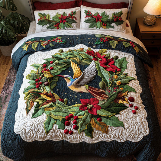 Winter Serenade 3-Piece Quilted Bedding Set NCU0PTT070