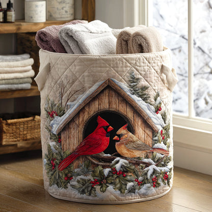 Winter Serenade Quilted Laundry Basket NCU0NTV655