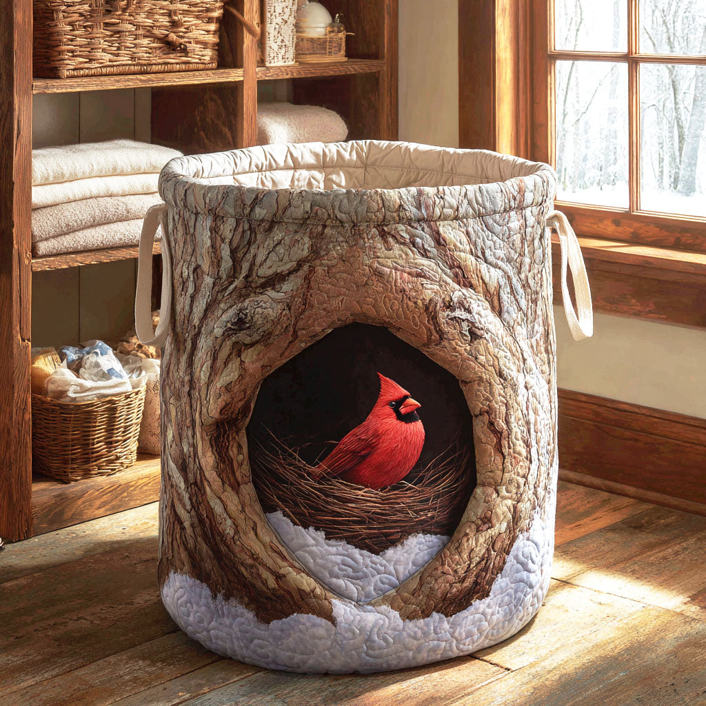 Winter Shelter Quilted Laundry Basket NCU0NTV673