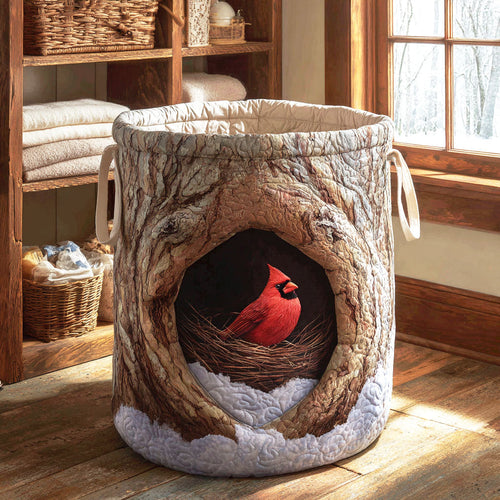Winter Shelter Quilted Laundry Basket NCU0NTV673