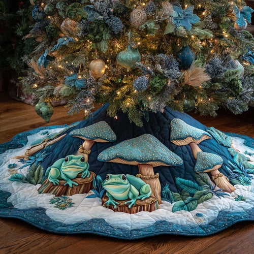 Winter Shroom Valley Quilted Tree Skirt NCU0NXD1067