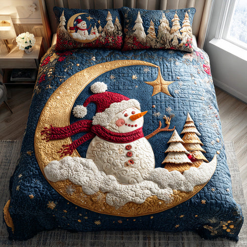 Winter Snow Parade 3-Piece Quilted Bedding Set NCU0NTD659