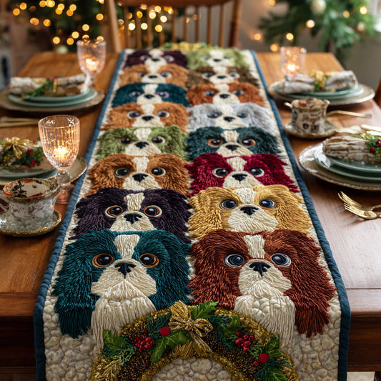 Winter Spaniel Quilted Table Runner NCU0HNH551