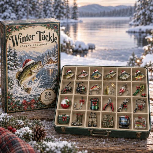 CHRISTMAS KICKOFF 40% OFF - Winter Tackle Advent Calendar 2026 - 24-Day Festive Countdown, Acrylic Charms Blind Box - Gift For Family and Friends AC0TV037