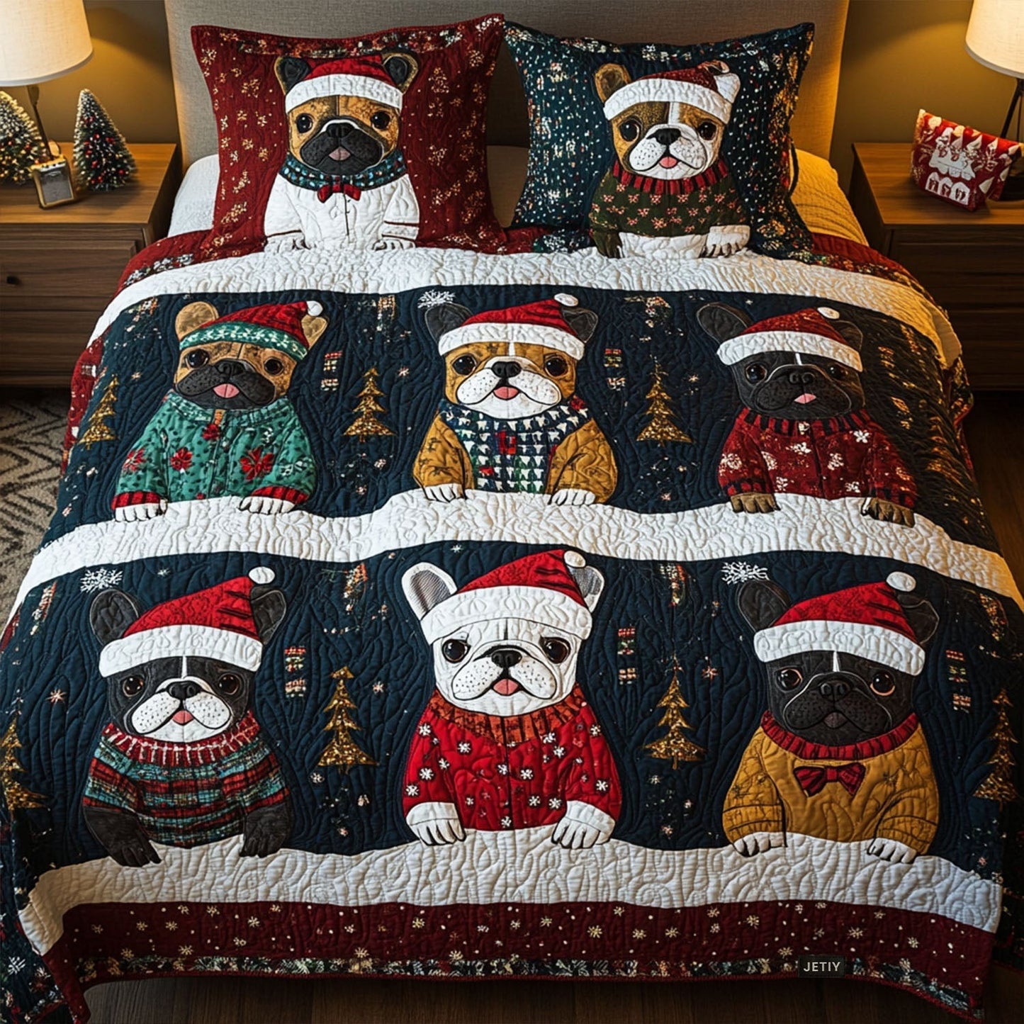 Winter Whispers 3-Piece Quilted Bedding Set NCU0PT2161