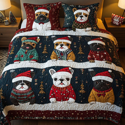 Winter Whispers 3-Piece Quilted Bedding Set NCU0PT2161