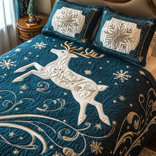 Winter Wonderland 3-Piece Quilted Bedding Set NCU0TL1967