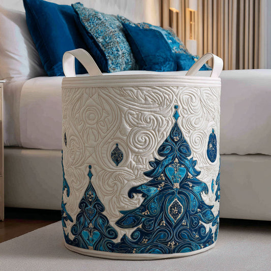 Winter Wonderland Quilted Laundry Basket NCU0PTT1345