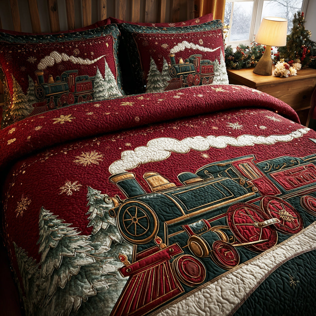 Winterline Express 3-Piece Quilted Bedding Set NCU0DV978