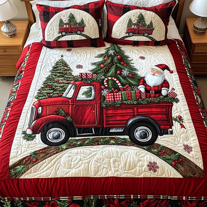 Winters Heart 3-Piece Quilted Bedding Set NCU0PT2162
