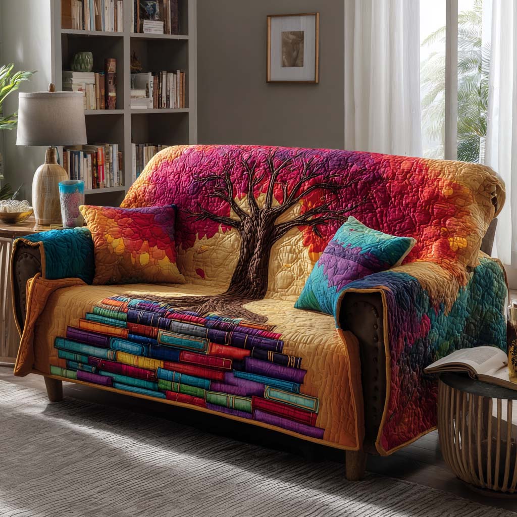 Wisdom Tree Quilted Sofa Cover NCU0NXD1242