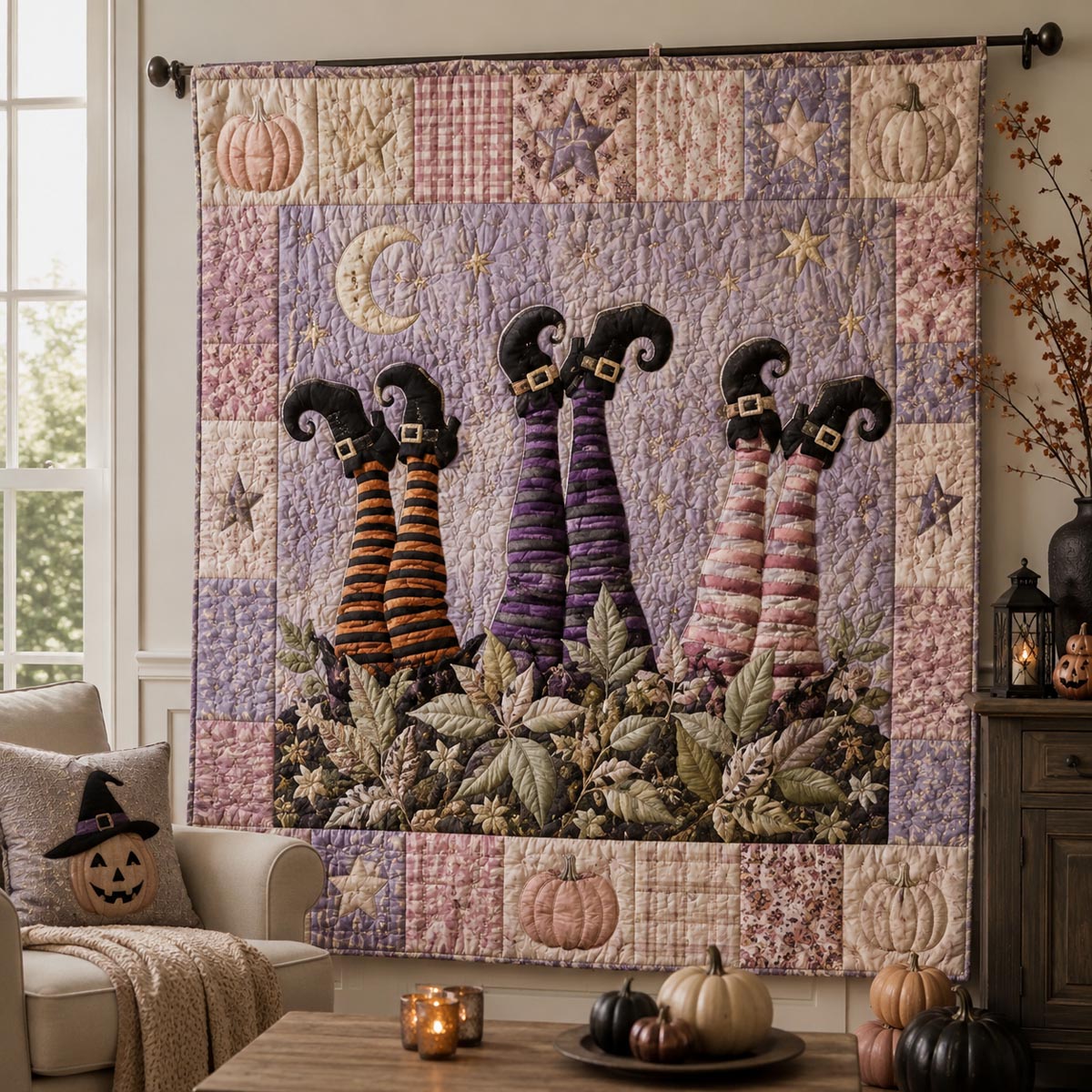 Halloween Quilted Blanket NCU0QN97