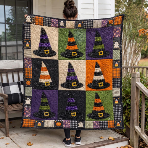 Witch Hat Wishes Quilted Blanket NCU0DV2216