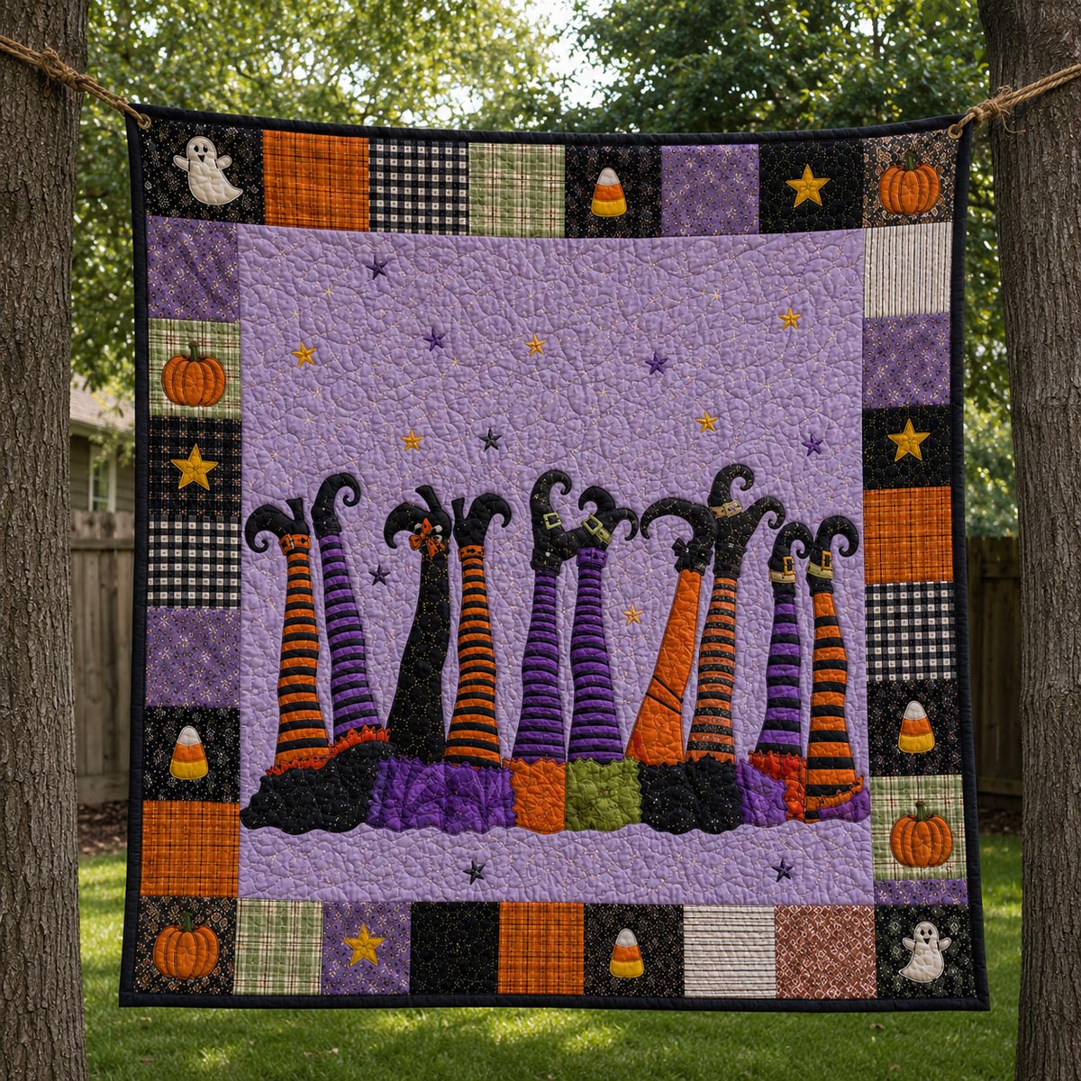 Witch Landing Quilted Blanket NCU0DV2274