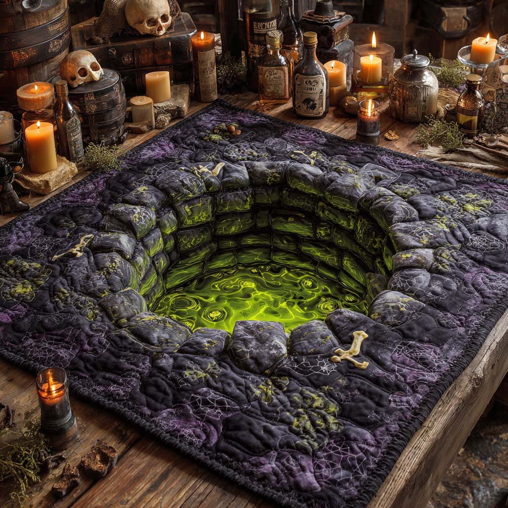 Witch Poison Well Quilted Table Topper NCU0NXD380