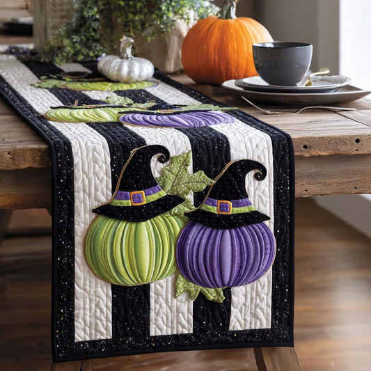 Witch Pumpkins Quilted Table Runner NCU0NXD284
