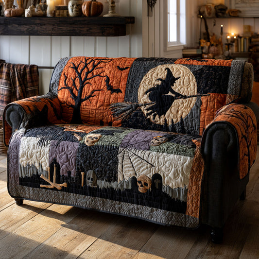 Witching Moon Quilted Sofa Cover NCU0PTT3258