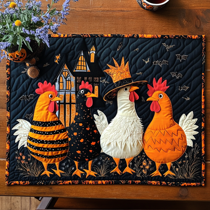 Witchy Chickens Quilted Placemat NCU0TL1202