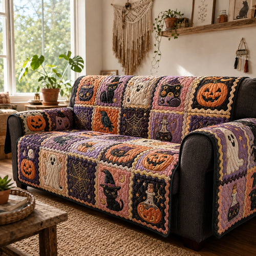 Witchy Icons Quilted Sofa Cover NCU0PVL947