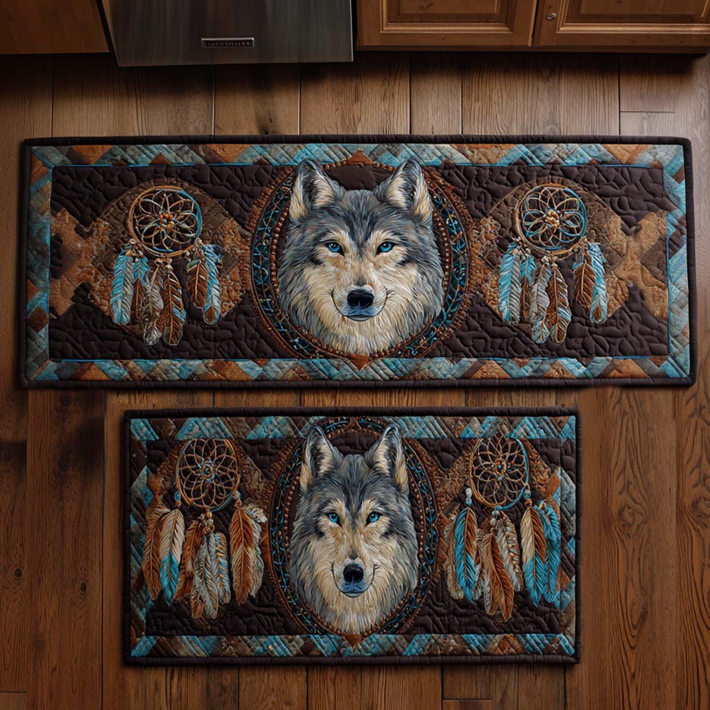 Wolf Dreamcatchers Kitchen Area Rug NCU0NT10849