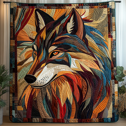 Wolf Native Quilted Blanket NCU0DK647