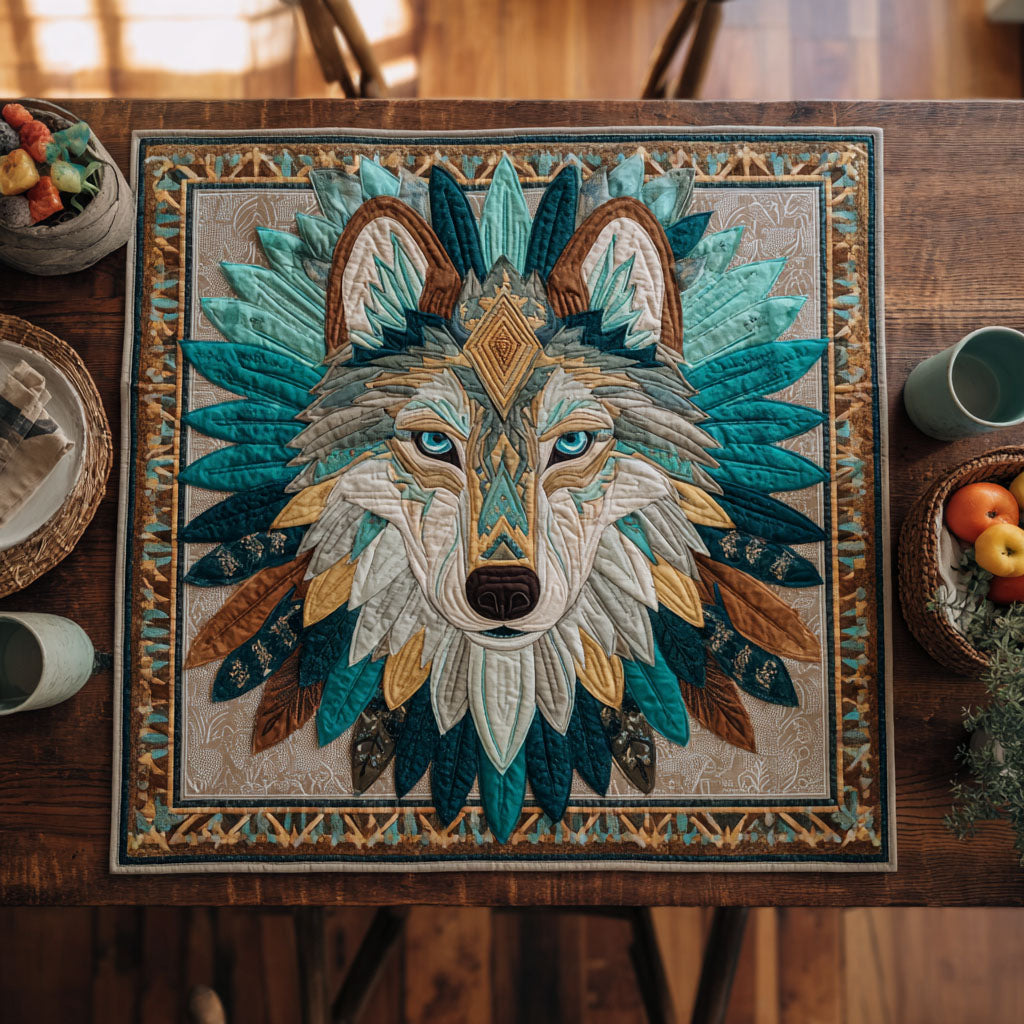 Wolf Of The Plains Table Topper NCU0NTV044 – Quiltnest