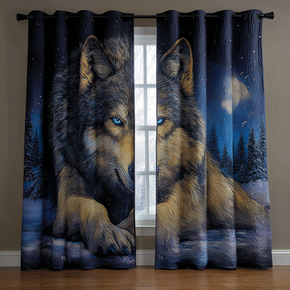 Wolf Path Quilted Curtains NCU0DDK2001