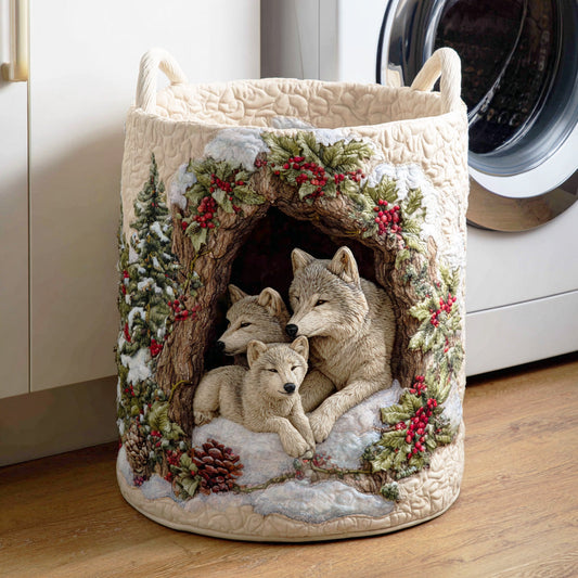 Wolfwood Serenity Quilted Laundry Basket NCU0NTD1044