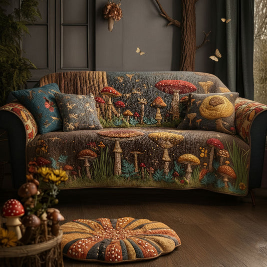 Woodcrest Quilted Sofa Cover NCU0PTT2278