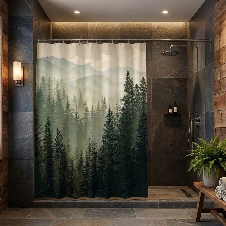 Woodland Echo Shower Curtain NCU0NTV863