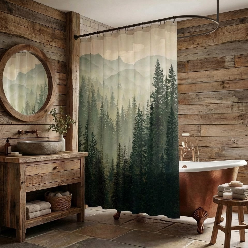 Woodland Echo Shower Curtain NCU0NTV863
