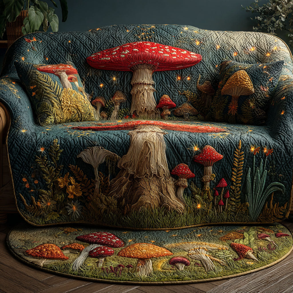 Woodland Aura Quilted Sofa Cover NCU0PTT2279