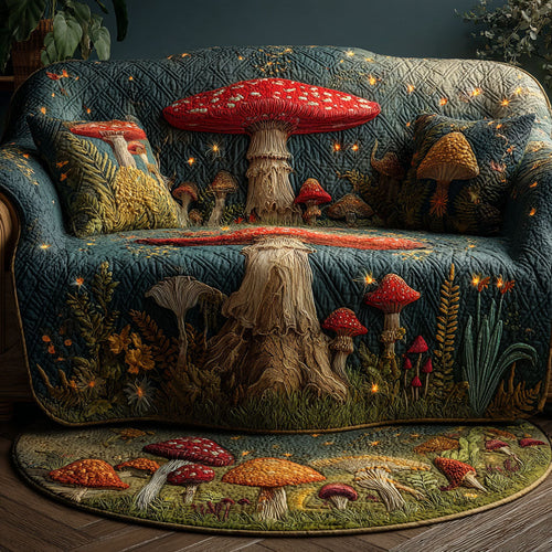 Woodland Aura Quilted Sofa Cover NCU0PTT2279