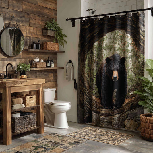 Woodland Bear Shower Curtain NCU0DV1967