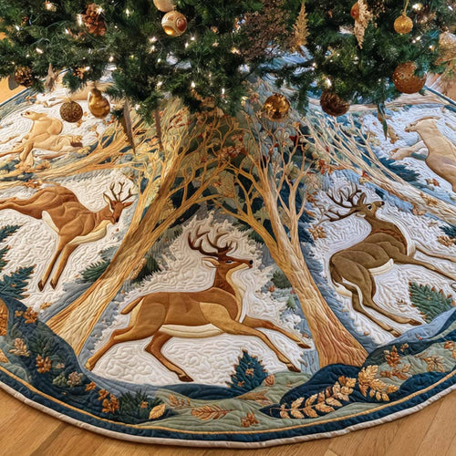 Woodland Blessing Quilted Tree Skirt NCU0NXD1004