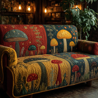 Woodland Cap Cottage Quilted Sofa Cover NCU0DV1452