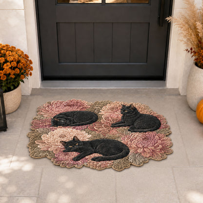 Woodland Cat Custom Shape Doormat NCU0NTD2161
