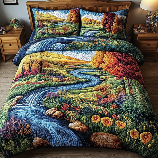 Woodland Dream 3-Piece Quilted Bedding Set NCU0NVH416