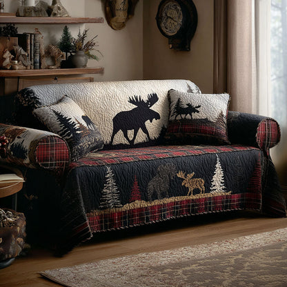 Hunting Quilted Sofa Cover NCU0QN070