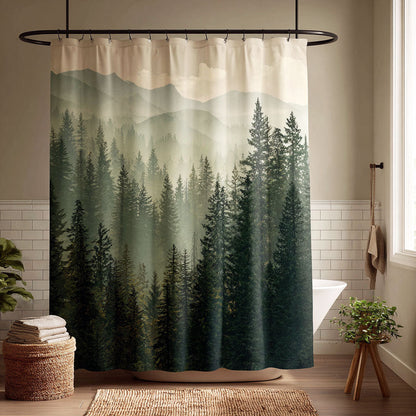 Woodland Echo Shower Curtain NCU0NTV863