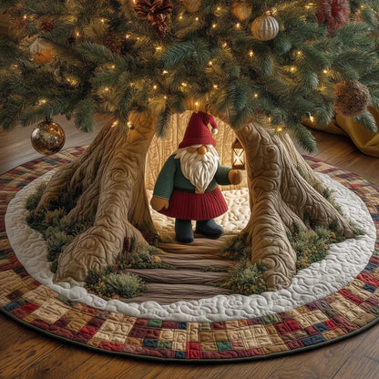 Woodland Entrance Christmas Quilted Tree Skirt NCU0HTT060