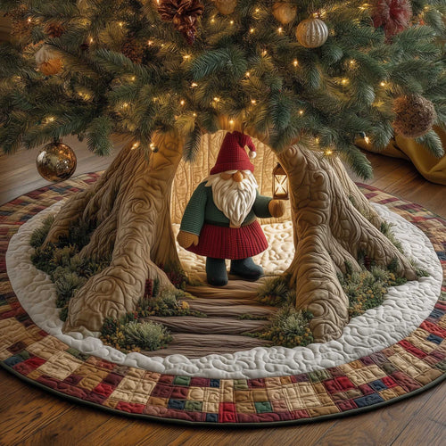 Woodland Entrance Christmas Quilted Tree Skirt NCU0HTT060
