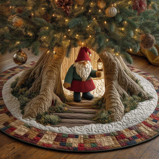 Woodland Entrance Christmas Quilted Tree Skirt NCU0HTT060