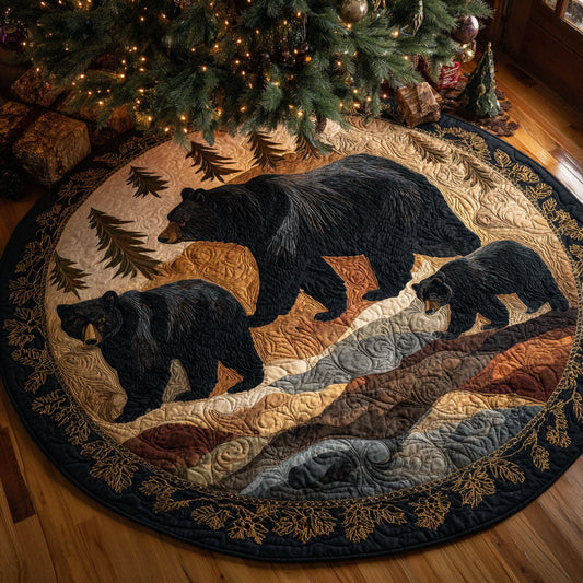 Woodland Family Quilted Round Mat NCU0NTV360